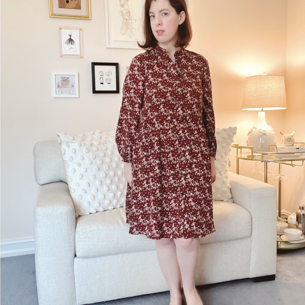 Fall Floral Dress